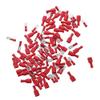 Davitu Davitu Hot 100 Red Spade Crimp Terminals Fully Insulated Electrical Connectors Audio Wiring view 1