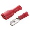 Davitu Davitu Hot 100 Red Spade Crimp Terminals Fully Insulated Electrical Connectors Audio Wiring view 2