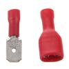 Davitu Davitu Hot 100 Red Spade Crimp Terminals Fully Insulated Electrical Connectors Audio Wiring view 4