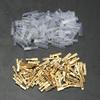 Davitu 100x 2.8mm Gold Crimp Terminal Female Spade Electrical Connectors & Insulating Sleeve Wrap Kit view 1