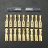 Davitu 100x 2.8mm Gold Crimp Terminal Female Spade Electrical Connectors & Insulating Sleeve Wrap Kit view 3