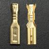 Davitu 100x 2.8mm Gold Crimp Terminal Female Spade Electrical Connectors & Insulating Sleeve Wrap Kit view 4