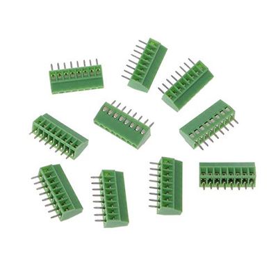 Davitu 10 Pcs 2Pin-10Pin Screw PCB Mounted Terminal Blocks Connector 2.54mm Pitch - (Color: 8pin)