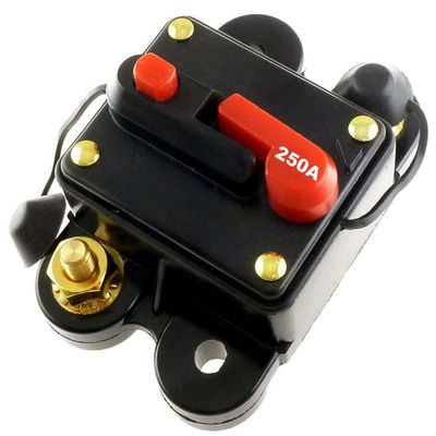 Circuit Breaker 250 AMP Inline Reset SELF Test 250AMP HI Current Ships Free USA