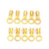 Davitu 100 Pcs gold brass Car Speaker 5.2mm Female Spade view 2