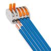 Davitu 222-415 - 5 pole Connecting Terminal Gray, Control Levers - 0.08-4 mm 5 Pieces view 1