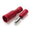 Davitu 100x Cable lugs Round sockets + Round connector crimp Set Red view 2