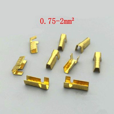 Davitu 100pcs/lot 452-3 U-shaped terminal tab cold inserts connectors/terminal connector cable/wire cable lug,0.75-2mm2