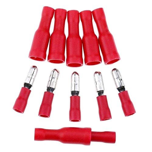 Davitu 10PCS 5pairs Female male Insulated Spade joint Connector Crimp Terminal Connectors Cable Wire Connector - (Color: FRD MPD 1o25 1o56 R)