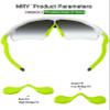 Mryok 2 Pair Replacement Earsocks Nosepieces Kits for Oakley Radar EV Path OO9208 / Pitch OO9211 / Asian Fit OO9275 - Green & Black view 2