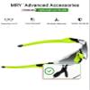 Mryok 2 Pair Replacement Earsocks Nosepieces Kits for Oakley Radar EV Path OO9208 / Pitch OO9211 / Asian Fit OO9275 - Green & Black view 3