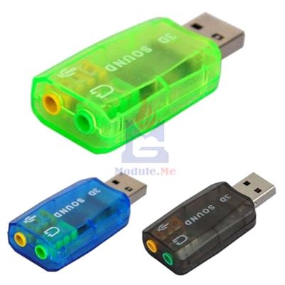 CM108 Chipset USB 2.0 to 3D Audio Sound Card Adapter Virtual 5.1 CH Sound Track
