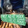 (4 pack) First Aid Kit Inside Stickers 1.5" x 9" Self Adhesive Industrial Vinyl Decal Signs For Trucks, Equipment, or Business view 2