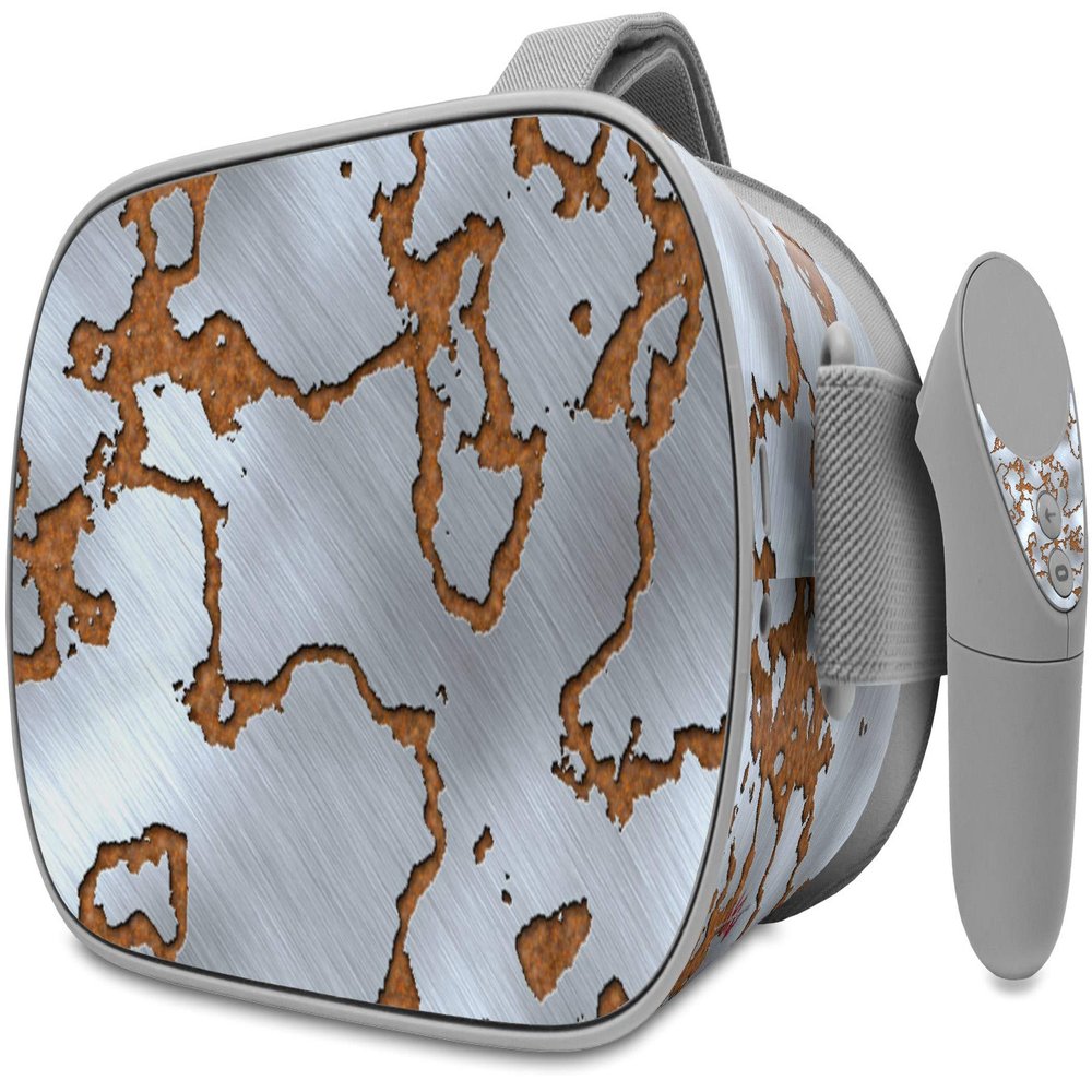 Decal Style Skin Wrap Compatible with Oculus Go Headset - Rusted Metal (Oculus NOT Included)