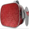 Decal Style Skin Wrap Compatible with Oculus Go Headset - Binary Rain Red (Oculus NOT Included) view 1