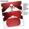 Decal Style Skin Wrap Compatible with Oculus Go Headset - Binary Rain Red (Oculus NOT Included) view 3