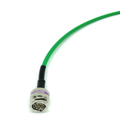 AV-Cables 12G 4K HD SDI BNC - BNC Cable Belden 4855R Mini RG59 (50ft, Green)
