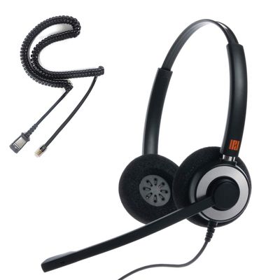IPD IPH-165 Phone Headset with Noise Cancelling Microphone for Office and Call Center -Compatible with Cisco landline Phones -7800/7900/8800/6945 Series,Interquartz and Altigen landline Phones