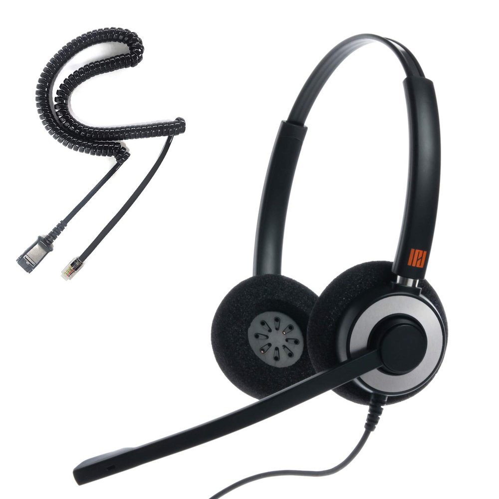 IPD IPH-165 Phone Headset with Noise Cancelling Microphone for Office and Call Center -Compatible with Cisco landline Phones -7800/7900/8800/6945 Series,Interquartz and Altigen landline Phones