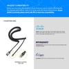 IPD IPH-165 Phone Headset with Noise Cancelling Microphone for Office and Call Center -Compatible with Cisco landline Phones -7800/7900/8800/6945 Series,Interquartz and Altigen landline Phones view 2