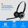 IPD IPH-165 Phone Headset with Noise Cancelling Microphone for Office and Call Center -Compatible with Cisco landline Phones -7800/7900/8800/6945 Series,Interquartz and Altigen landline Phones view 3