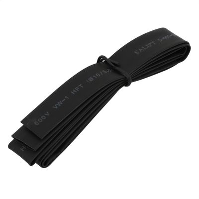 Aexit 3.3Ft Length Electrical equipment 10mm Inner Dia Polyolefin Insulated Heat Shrink Tube Wire Wrap Black