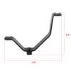 Aexit Double Mounting Lighting fixtures and controls V-Shape Flash Shoe Bracket Studio Holder 17cmx15cm Black view 2