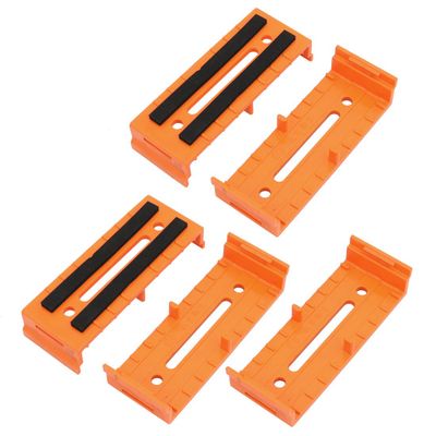 Aexit 5Pcs ABS Transmission 110mmx40mmx20mm Cable Line Holder Wire Organizer Orange for Office