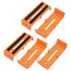 Aexit 5Pcs ABS Transmission 110mmx40mmx20mm Cable Line Holder Wire Organizer Orange for Office view 1