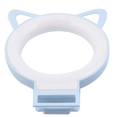Aexit RK-13 Blue Lighting fixtures and controls 24 LEDs Ring Shape LED Flash Fill Light Lamp for Cellphone