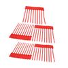 Aexit 100pcs 300mm Transmission Long Nylon Self-Locking Label Tie Cable Marker Cord Wire Zip Red view 1