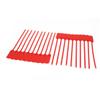 Aexit 100pcs 300mm Transmission Long Nylon Self-Locking Label Tie Cable Marker Cord Wire Zip Red view 2