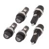 Aexit 5 Pcs Distribution electrical 6mmx30mm Type Fuse Tube Holder Black AC 125V 15A AC 250V 10A view 1