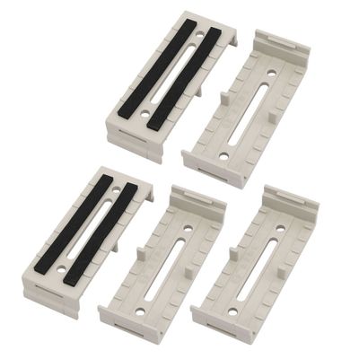 Aexit 5Pcs ABS Transmission 110mmx40mmx20mm Cable Line Holder Wire Organizer Gray for Office