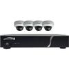 Speco Technologies ZIPT4D1 HD-TVI 4 Channel DVR, 1TB with 4 X 1080p Outdoor IR Dome Cameras, White view 1