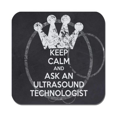 Makoroni - Keep Calm and Ask an Ultrasound Technologist - Non-Slip Rubber Mousepad, Gaming Office Mousepad