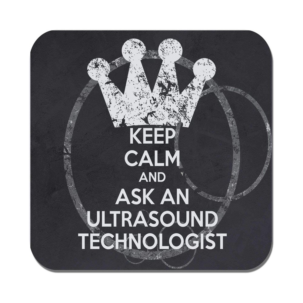 Makoroni - Keep Calm and Ask an Ultrasound Technologist - Non-Slip Rubber Mousepad, Gaming Office Mousepad