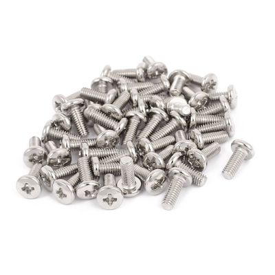 Aexit M4 x Quality Parts 10mm TV Computer LCD Monitor Stand Mounting Phillips Head Screw 50pcs Model:83as411qo622