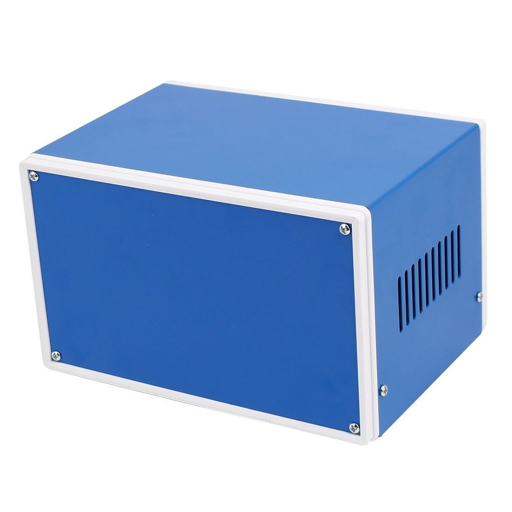 Aexit 180mmx130mmx110mm Rectangle Power Supply and Power Module Project Enclosure Case Electric Junction Box Blue Model:27as199qo214