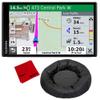 Garmin DriveSmart 55 & Traffic with Included Cable Weighted GPS Dash Mount + More view 1
