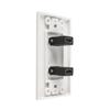TENINYU Dual HDMI Wall Plate (2 Port) - 4K UHD, ARC, and Ethernet Pass-Thru Support (1-Gang) White - for 2 HDMI (2-Port) view 4