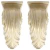 Urbanest Set of 2 Cameau Drapery Sconce, 2-inch Diameter, Gilded French White view 1