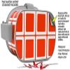 Decal Style Skin Wrap Compatible with Oculus Go Headset - Squared Red (Oculus NOT Included) view 2