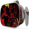 Decal Style Skin Wrap Compatible with Oculus Go Headset - Twisted Garden Red and Yellow (Oculus NOT Included) view 1