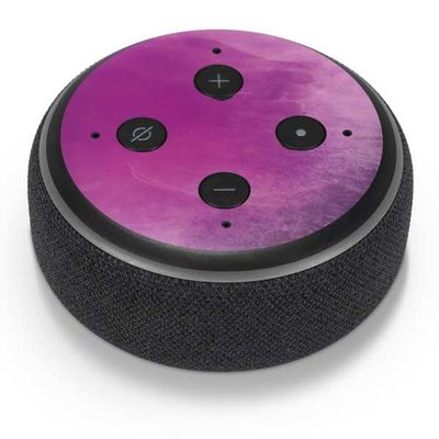 Skinit Decal Audio Skin Compatible with Amazon Echo Dot 3 - Officially Licensed Purple Space Marble Design
