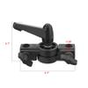 Aexit 300 Degrees Lighting fixtures and controls Adjustable Rod Clamp Mount for Double 7mm to 15mm Dia Rod view 2