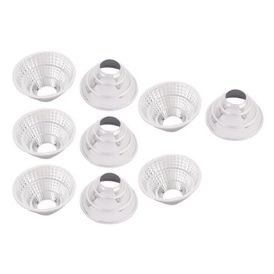Aexit 9Pcs D70mm Lighting fixtures and controls H36mm Plastic LED Light Lamp Reflector Cup for LED COB Flashlight