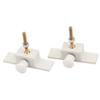 Aexit 1 Pair Electrical equipment 44mm x 34mm x 24mm Cabin Door Lock Plastic for F3A RC Airplane view 2