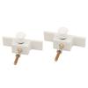 Aexit 1 Pair Electrical equipment 44mm x 34mm x 24mm Cabin Door Lock Plastic for F3A RC Airplane view 3