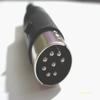 Chironal 50 pcs 8 Pin DIN Plug Connector with Black Plastic Handle Male view 3